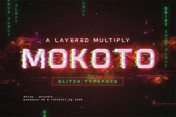 Mokoto Glitch Typeface